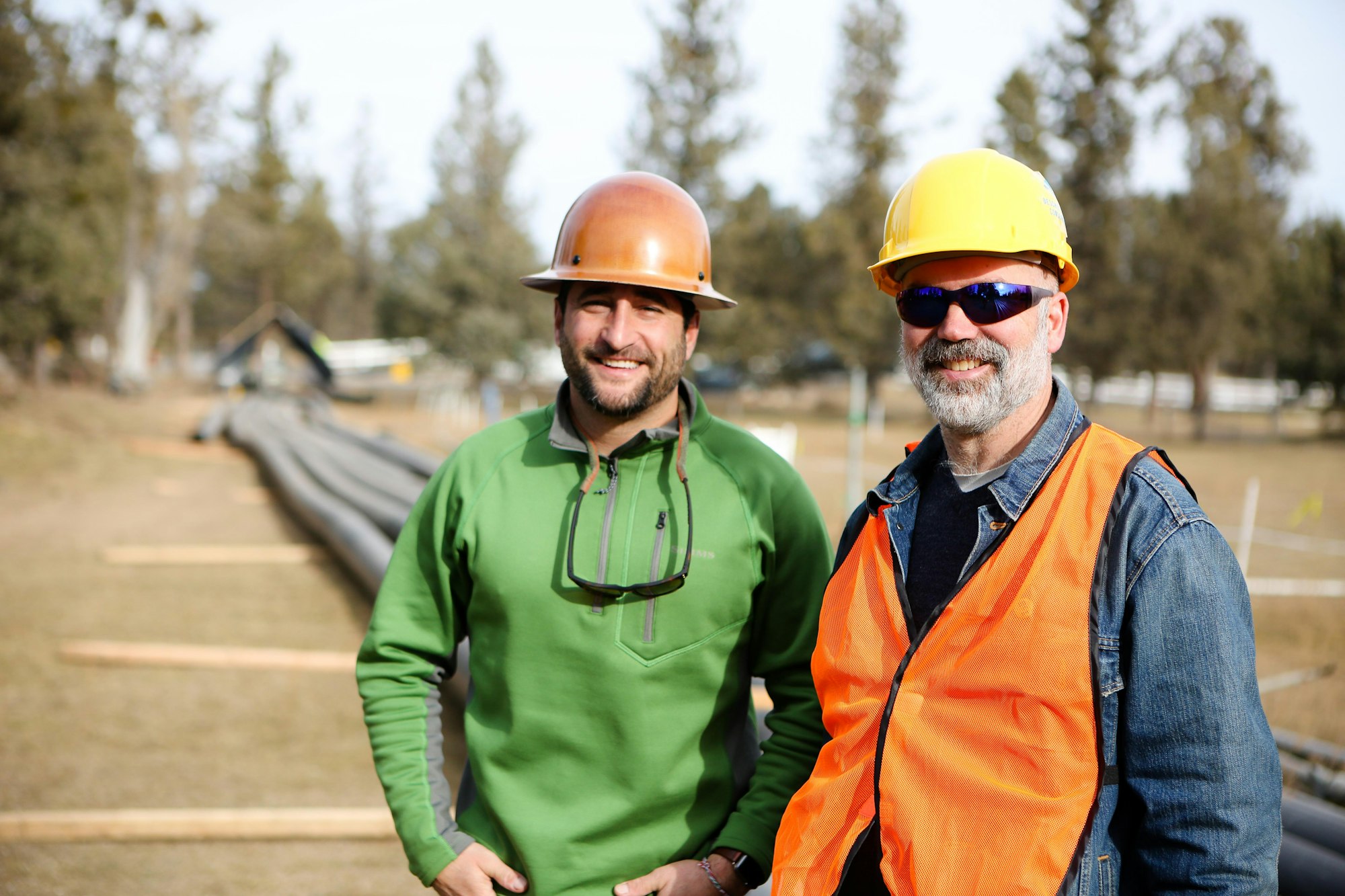 Construction administrators on a construction site