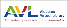 Logo of Alabama Virtual Library with the slogan "Connecting you to a world of knowledge."