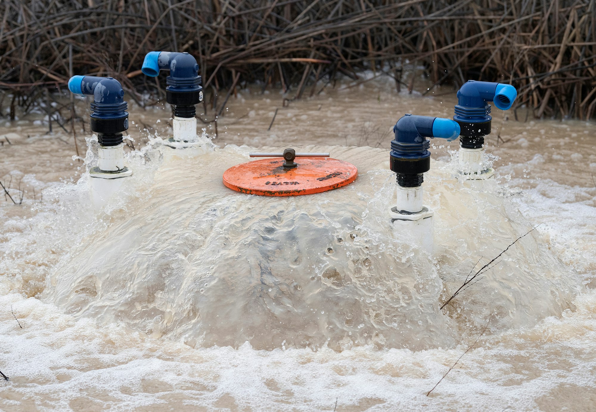 May contain: water, fire hydrant, and hydrant