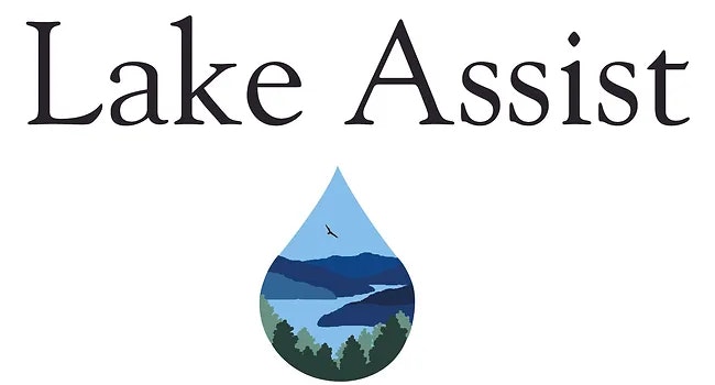 May contain: Lake Assist logo