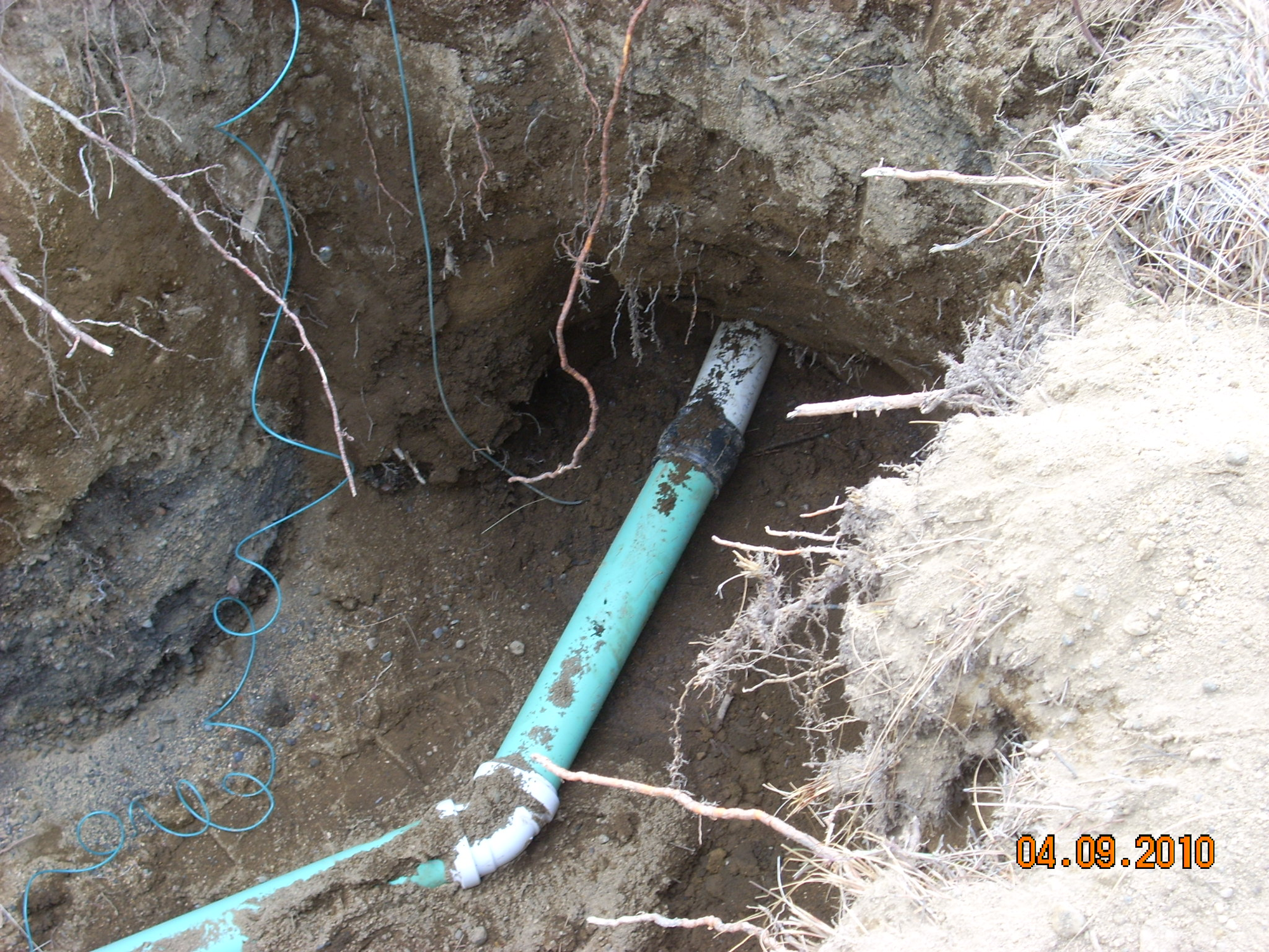 pipe in the ground