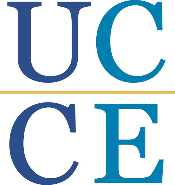 Logo with the letters "UC" on top and "CE" below, separated by a yellow line.
