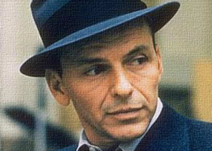 Portrait of Frank Sinatra wearing a hat
