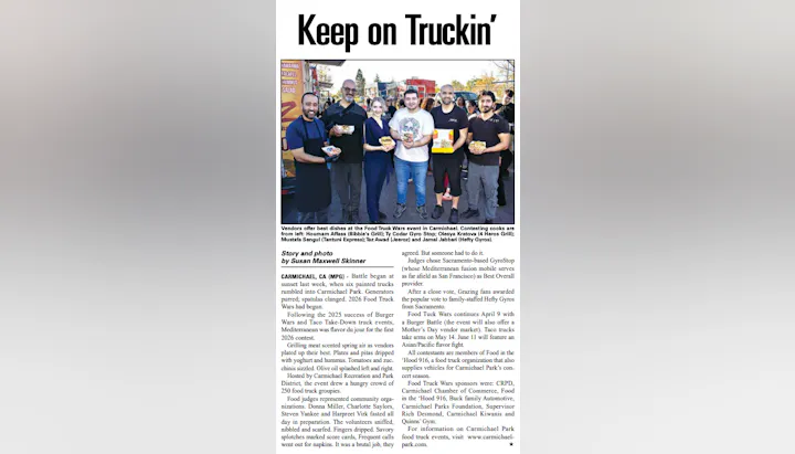 Food Truck Wars in Carmichael featured vendors, contests, and community engagement, highlighting local food trucks and dishes.