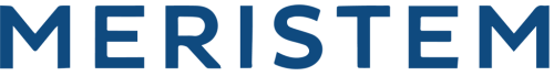 The image features the word "MERISTEM" in bold, blue letters.