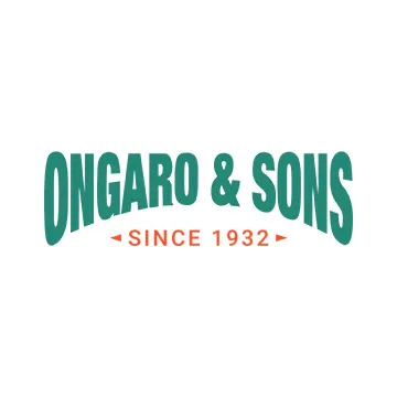 Text reads "Ongaro & Sons Since 1932" with green and red lettering.