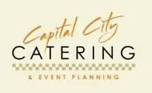 Logo for "Capital City Catering & Event Planning" with elegant fonts and design.