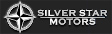 Logo with a star emblem and text that reads "SILVER STAR MOTORS" on a dark background.