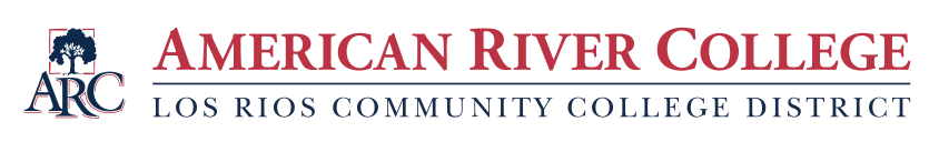 "American River College, Los Rios Community College District" logo with an oak tree icon and ARC in the design.