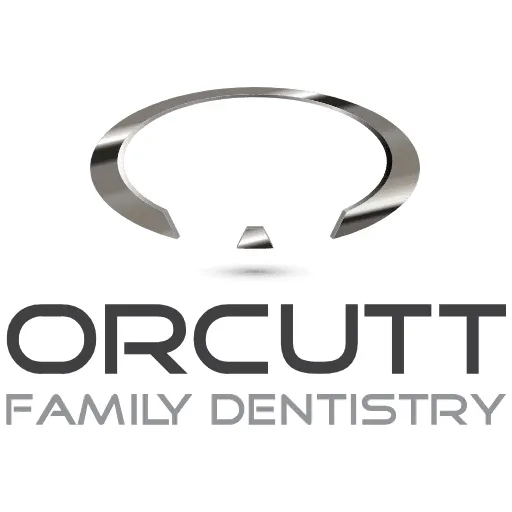 The image features a logo for "Orcutt Family Dentistry," showcasing a modern design with a dental theme.