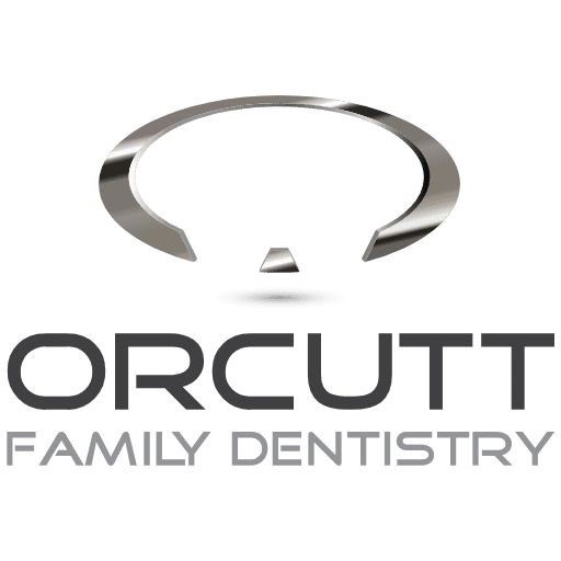 The image features a logo for "Orcutt Family Dentistry," showcasing a modern design with a dental theme.