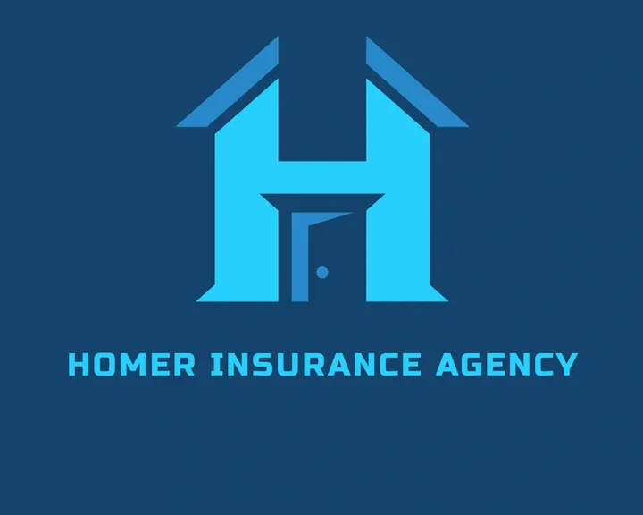 Logo of Homer Insurance Agency featuring a stylized house-shaped 'H'.