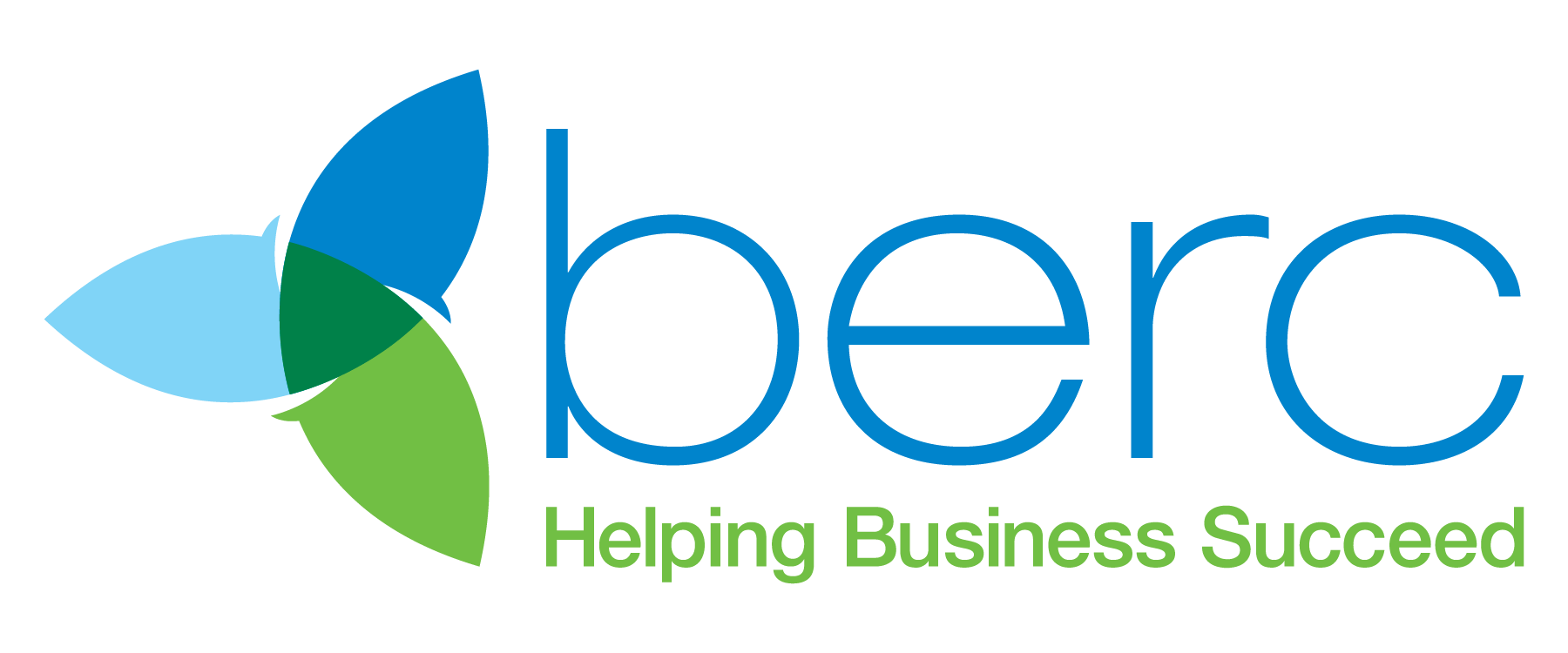BERC logo with leaf design and the slogan "Helping Business Succeed."