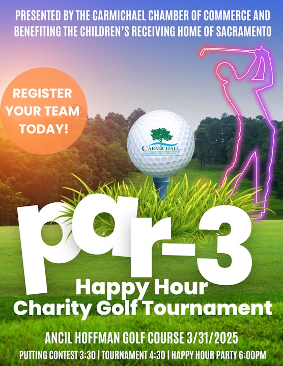 Charity golf tournament on 3/31/2025 at Ancil Hoffman Golf Course. Register now!