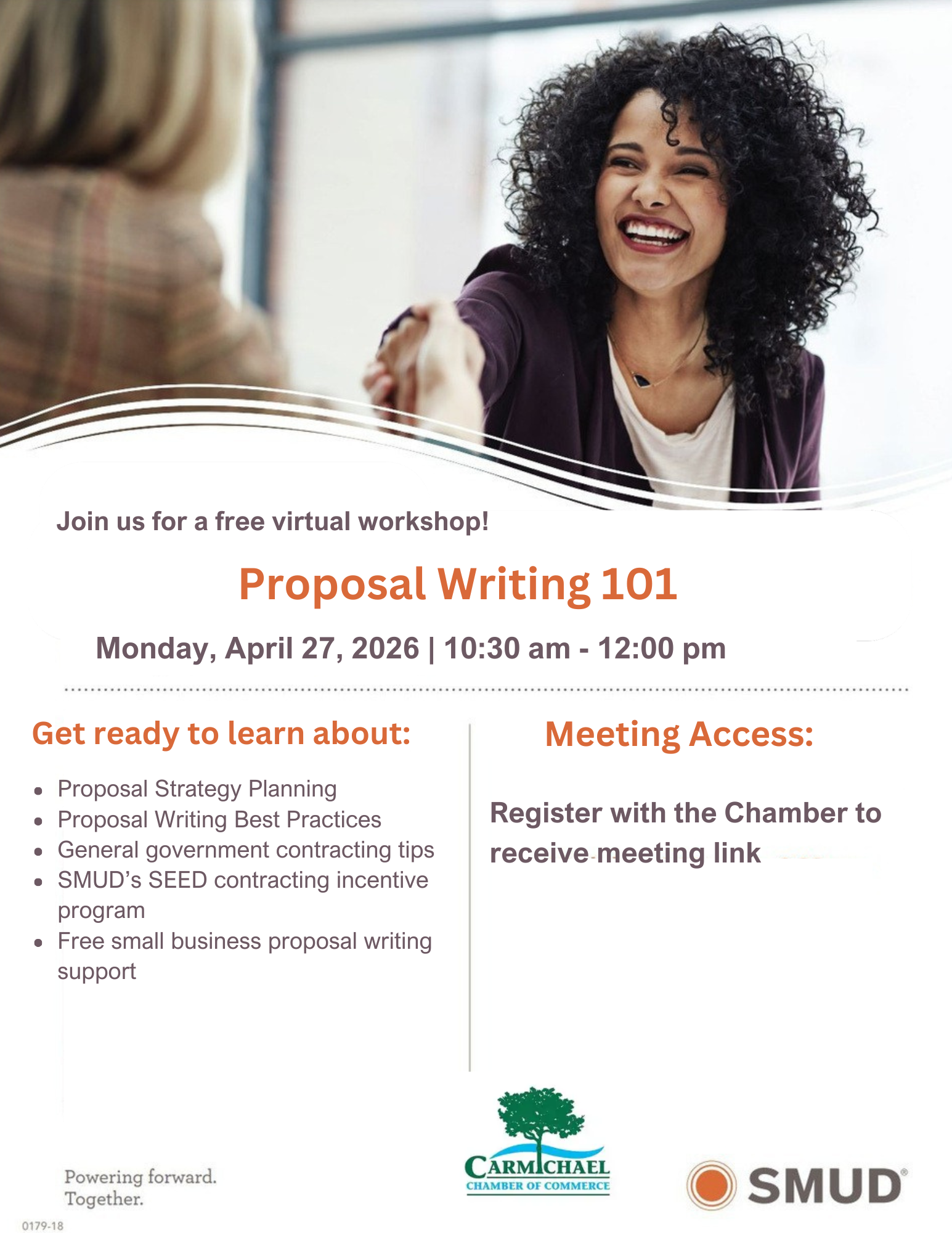 Free virtual workshop on Proposal Writing 101 on April 27, 2026. Learn strategies and best practices. Register for the link!
