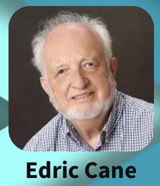 An older man with a beard, wearing a checkered shirt, labeled "Edric Cane."