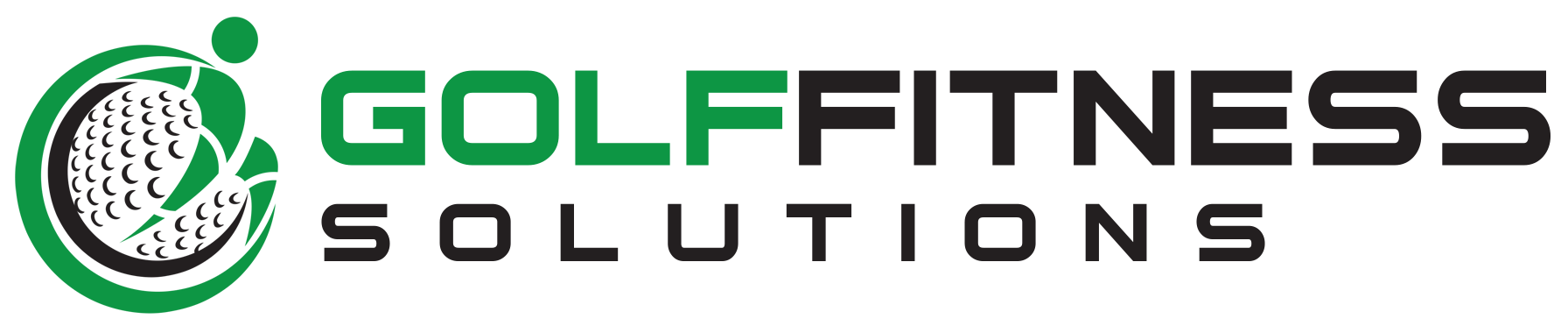 The image features the logo for "Golf Fitness Solutions," emphasizing fitness tailored for golfers.