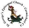 Logo of St. George's Episcopal Church, Carmichael, CA, featuring St. George slaying a dragon.