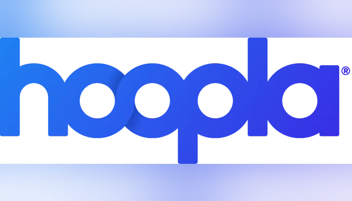 The logo for the Hoopla digital media service.