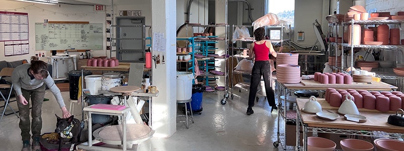 Wolf Ceramics pottery studio in Big 7 building