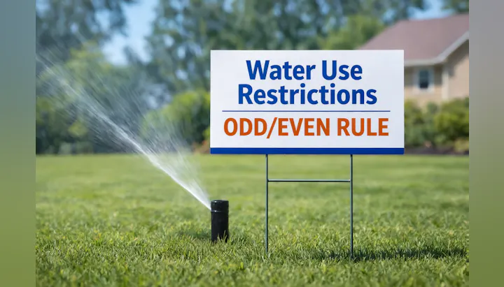 May contain: grass, plant, water, lawn, and machine