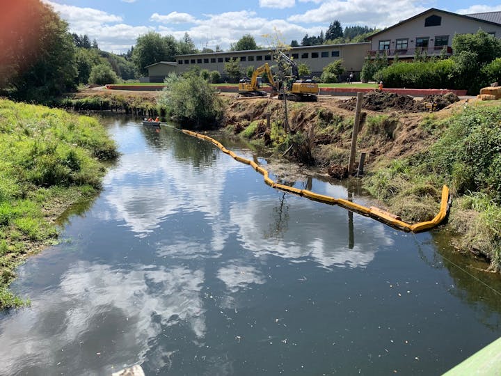 May contain: nature, outdoors, pond, water, canal, ditch, person, scenery, grass, and plant