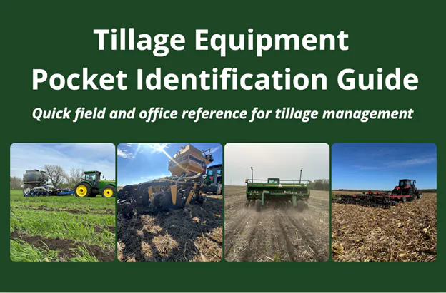 An identification guide for tillage equipment, featuring images and quick references for effective tillage management.