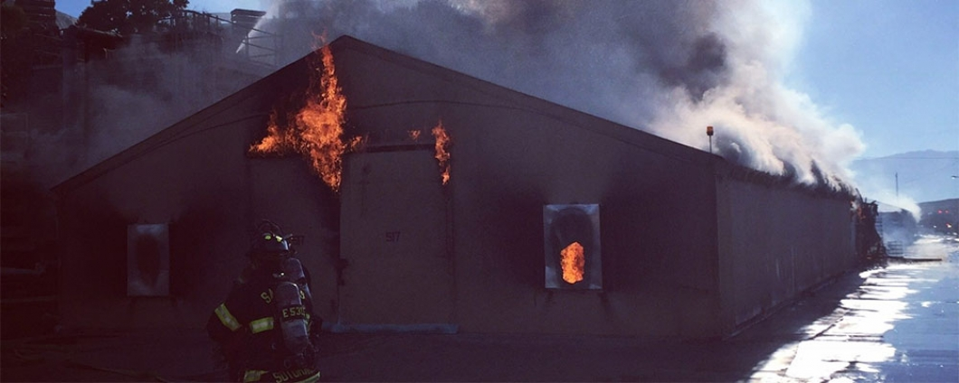 Building, Fire, Firefighters