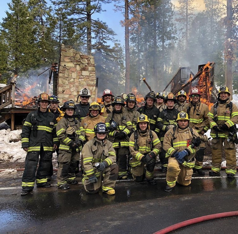 May contain: person, human, fireman, helmet, clothing, and apparel