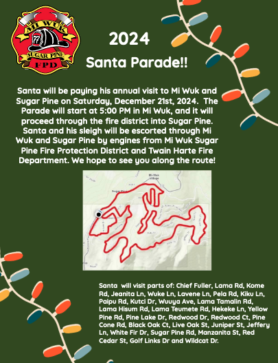 Map of Santa Parade
