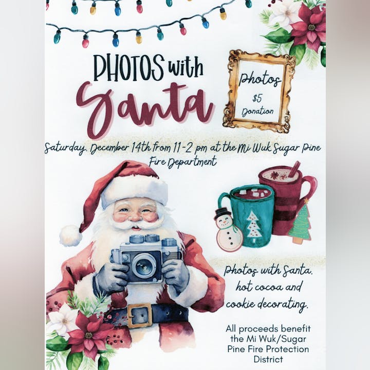 Photos with Santa Event Flyer 12/14