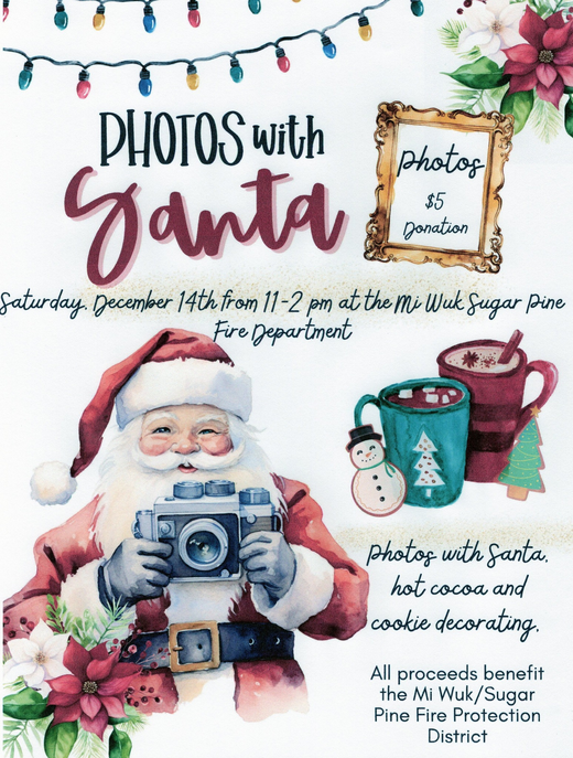 Photos with Santa Event Flyer 12/14