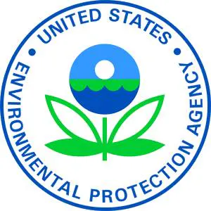 This image is the logo of the United States Environmental Protection Agency (EPA), featuring a stylized flower and water.