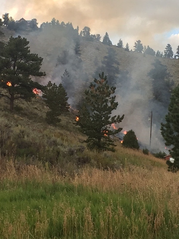May contain: fire and forest fire