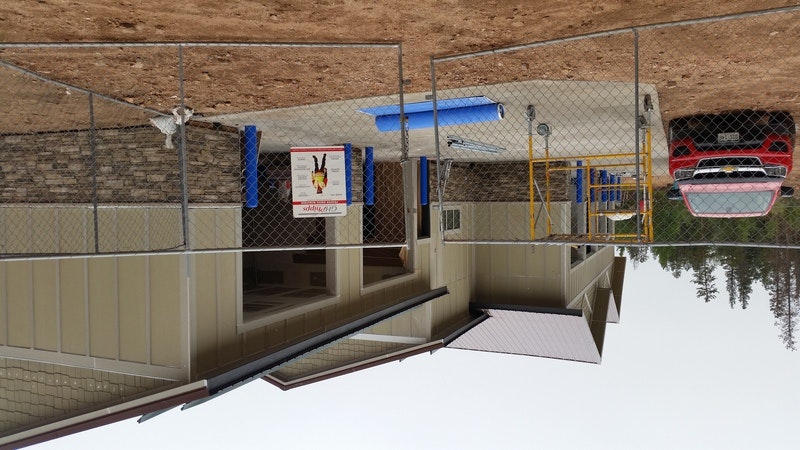 May contain: handrail, car, transportation, vehicle, and play area