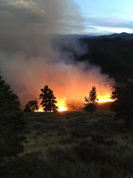 May contain: fire and forest fire