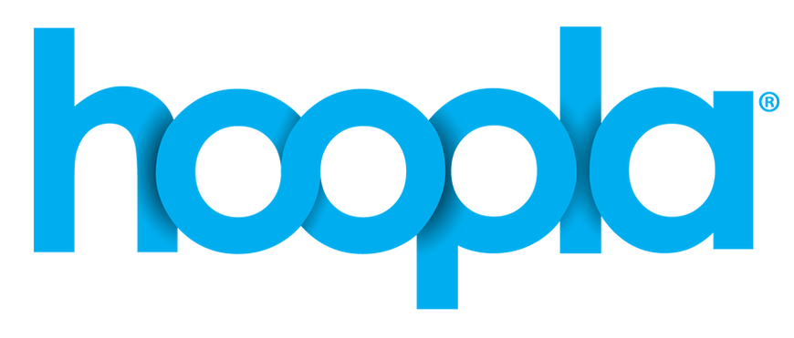 The logo of "hoopla," likely a brand or service.