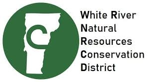 Logo of White River Natural Resources Conservation District with a tree and river graphic.