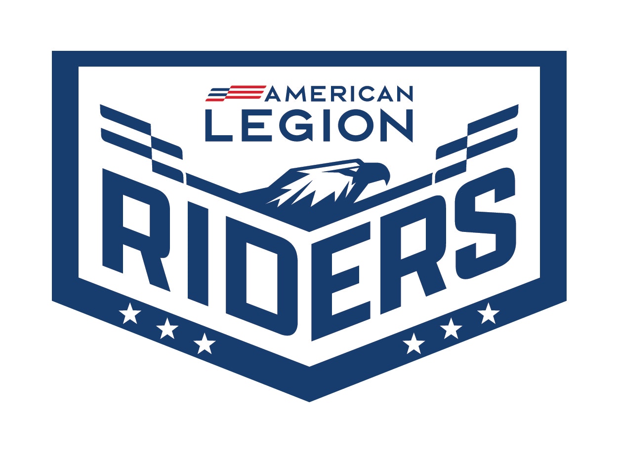 American Legion Riders logo with an eagle and stars.