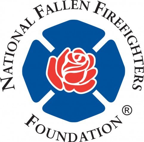 National Fallen Firefighters Foundation logo with a rose inside a maltese cross.
