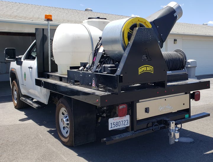 May contain: truck, transportation, vehicle, and machine