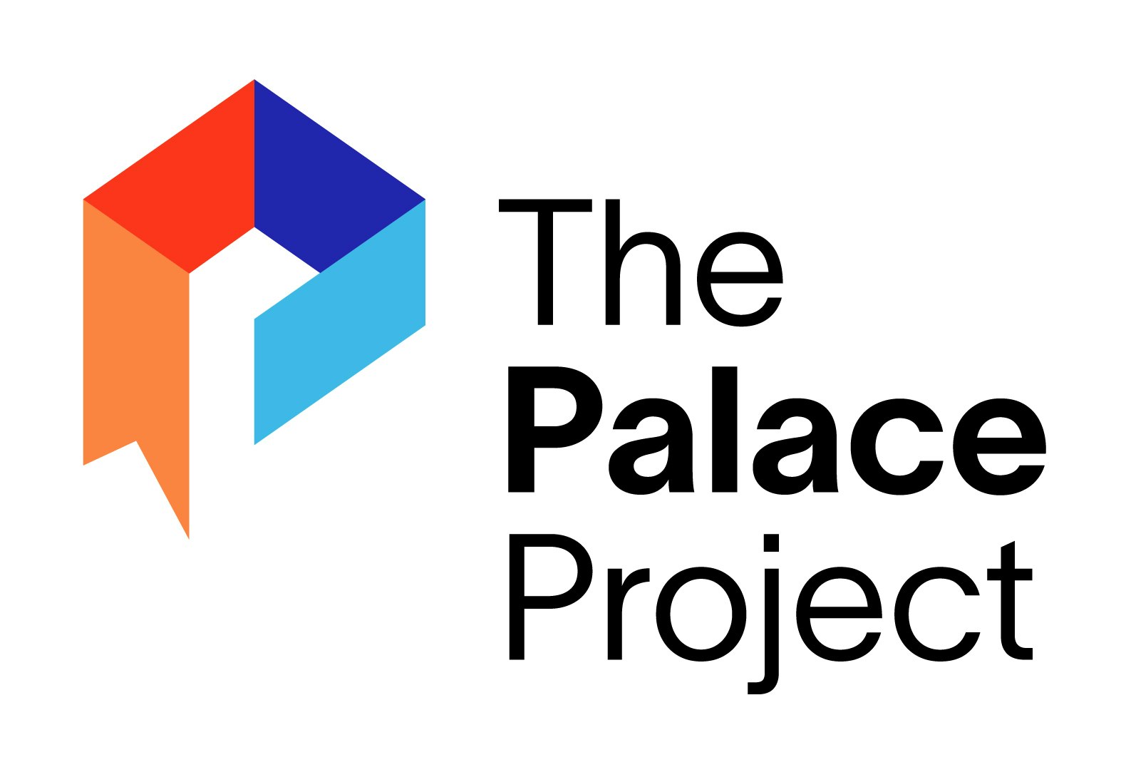 The image features the logo of "The Palace Project," incorporating geometric shapes and vibrant colors.