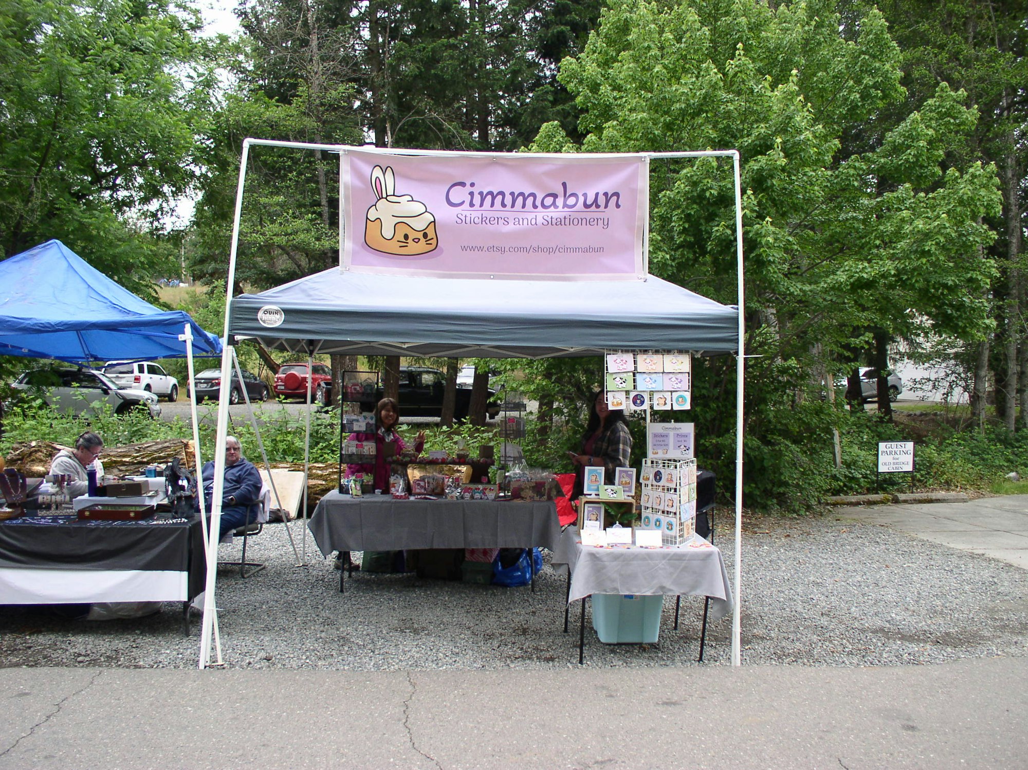 May contain: kiosk, person, human, and tent