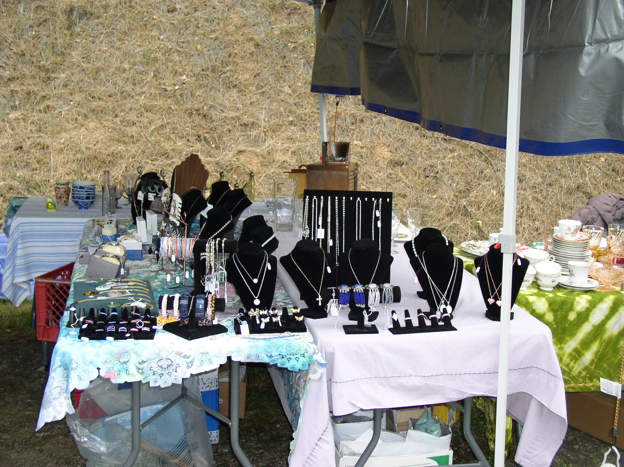 May contain: tablecloth, tabletop, furniture, and home decor