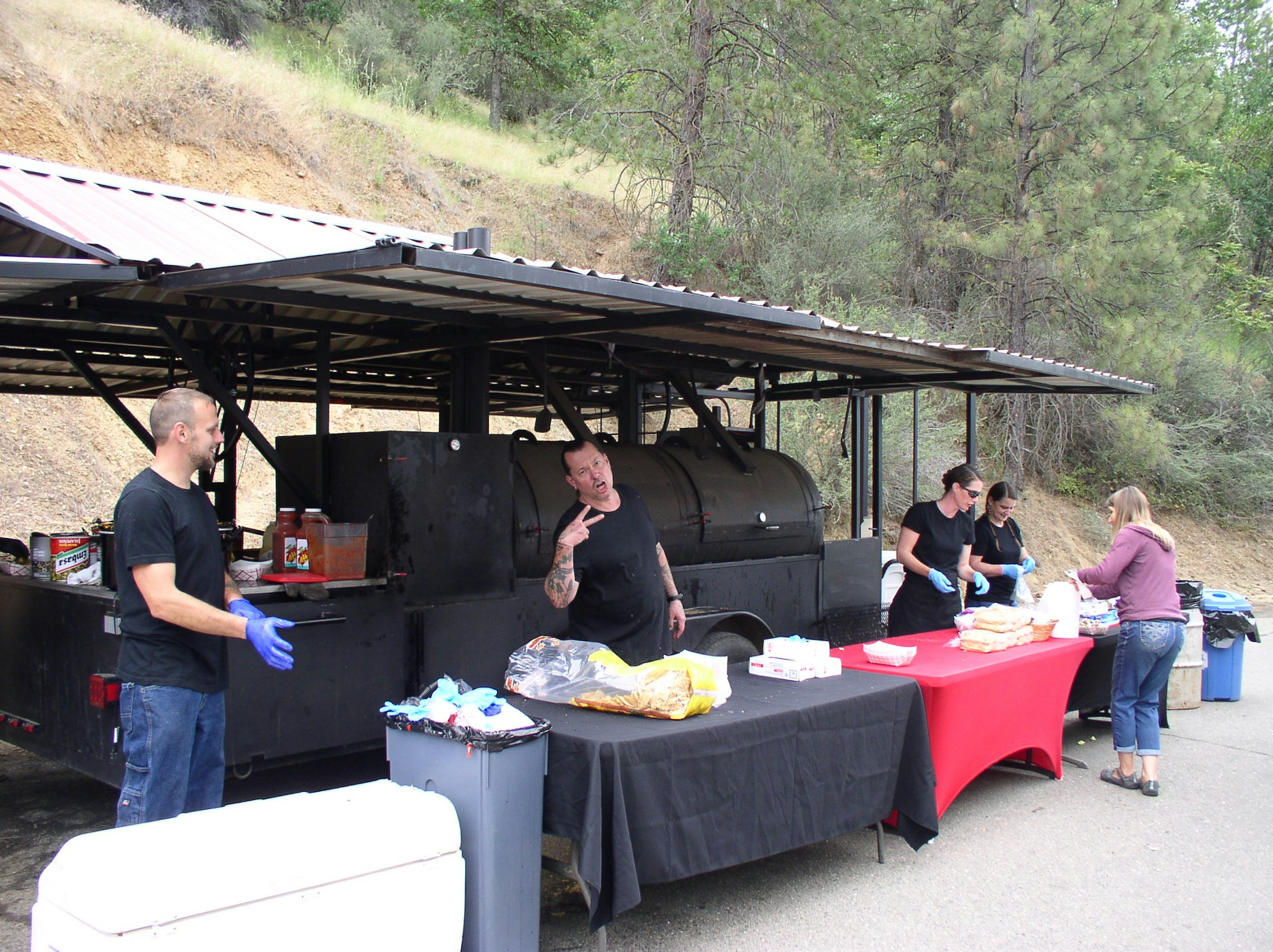 May contain: person, human, meal, and food