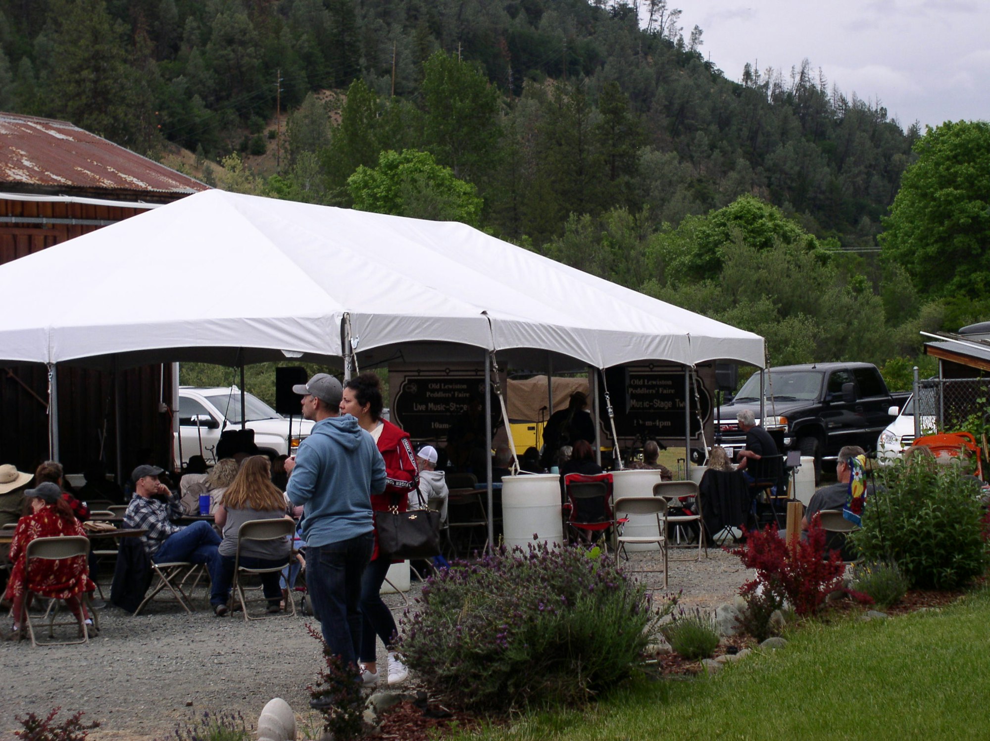 May contain: person, human, and tent