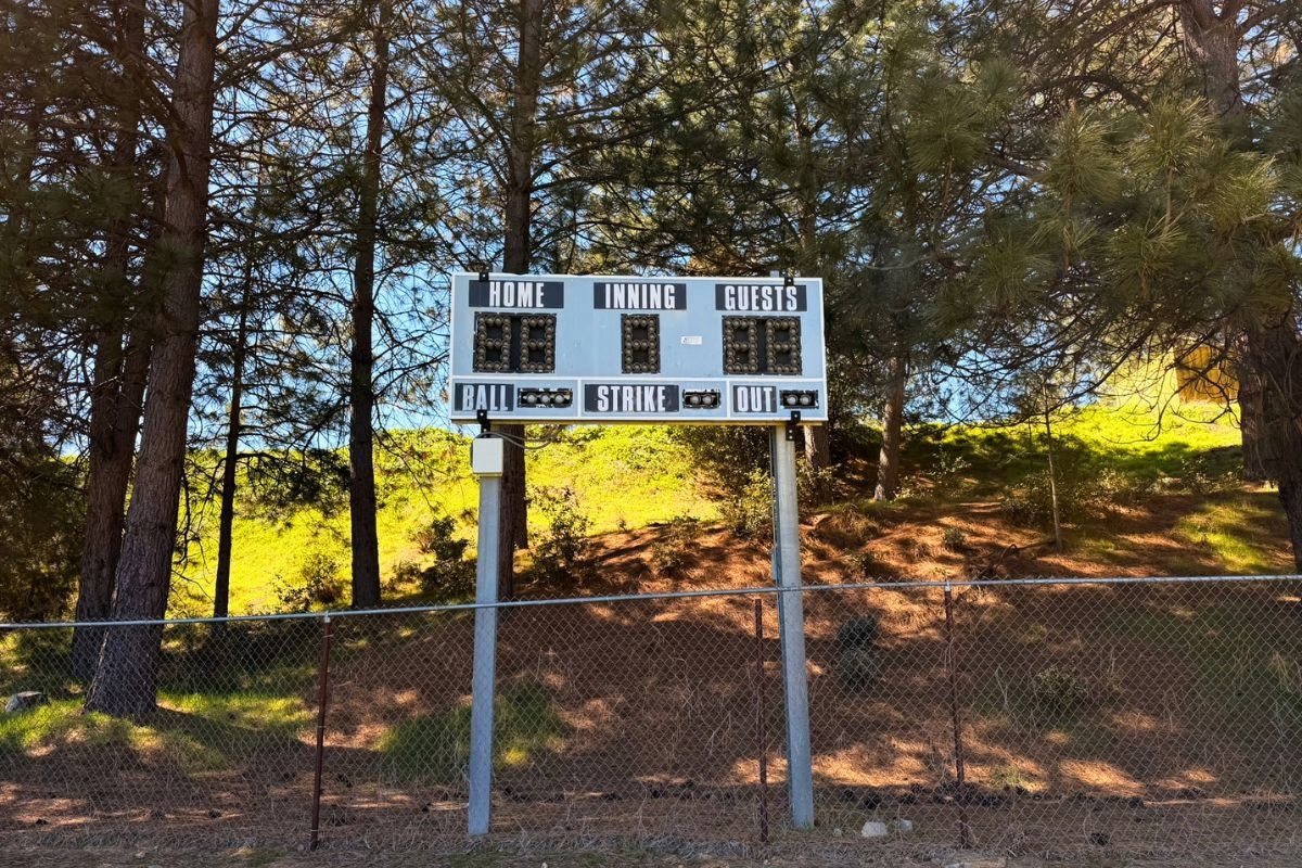 A sports scoreboard displaying scores for "Home" and "Guests," with no current points, balls, strikes, or outs shown.