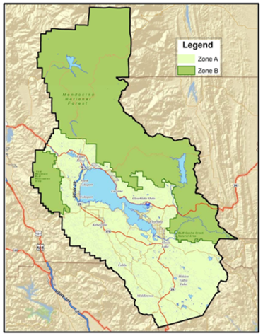 Map of Lake County