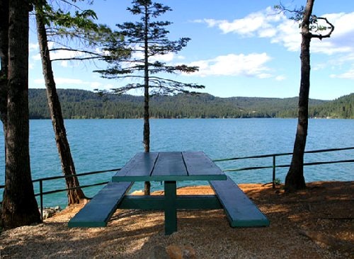 May contain: furniture, water, outdoors, and nature