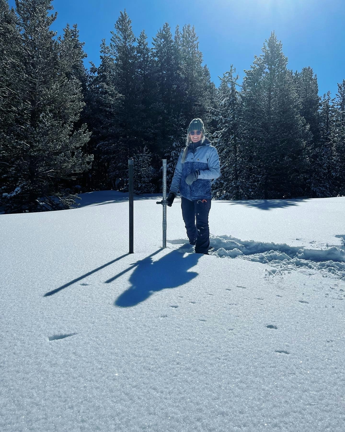 May contain: person, standing, clothing, glove, nature, and outdoors
